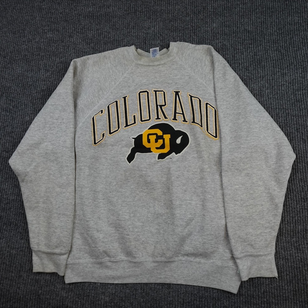 Vintage Colorado Buffaloes Sweatshirt Mens XL Gray NCAA Discus Athletic 90s